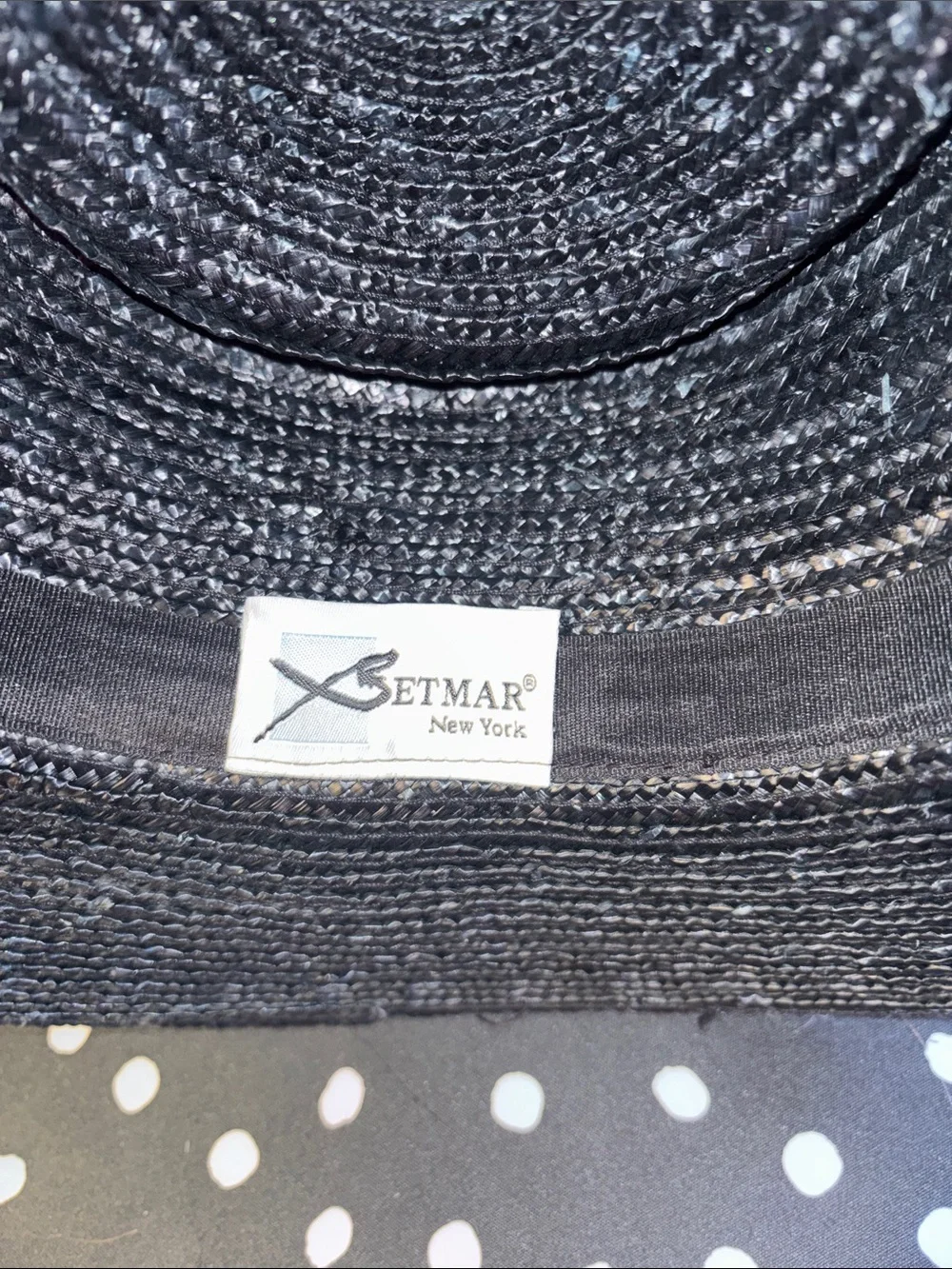 EUC VINTAGE  Betmar New York straw dress hat, featuring a classic wide brim and
